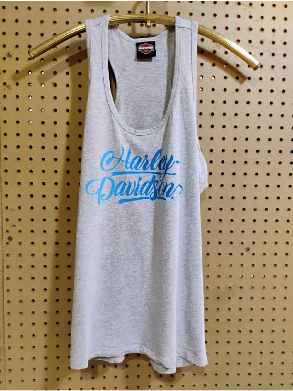 Harley-Davidson Gray Sleeveless Racerback Tank Top Medium Size